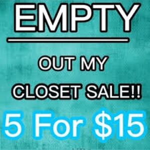 NEW MARKDOWNS Items priced $10 and under bundle 5/$15